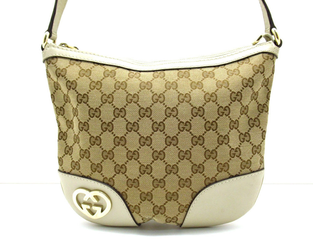 Gucci bag Lovely GG Hobo Beige Cream Ivory White canvas